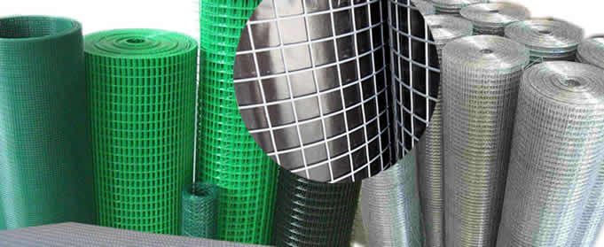 Welded Wire Mesh Cloth: Galvanized, Hot Dipped Galv., Stainless Steel