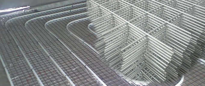 Welded Wire for Slab Tubing Spacing Protection
