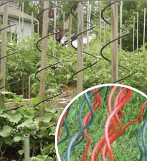 pvc coated iron wire trellis for garden planting arrangements