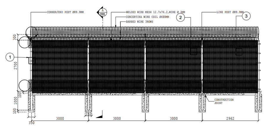 Y Type Steel Fence Post for High Security Fencing System